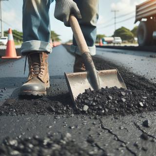 Shoveling Asphalt